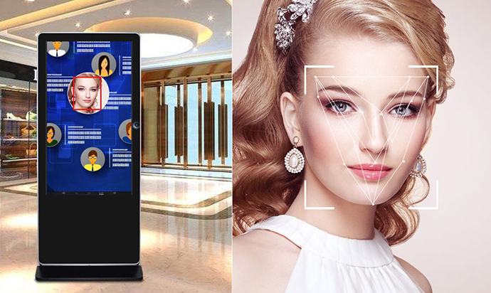 液晶广告机厂家-液晶广告机配备人脸识别功能